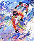 Skiing Wall Art - Skiing Twins